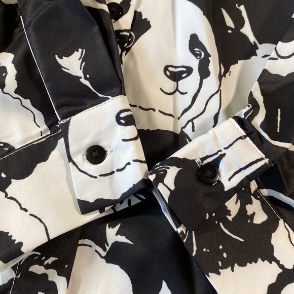 🌿[ Shein ] Panda Bear Button Up Blouse - Picture 8 of 8